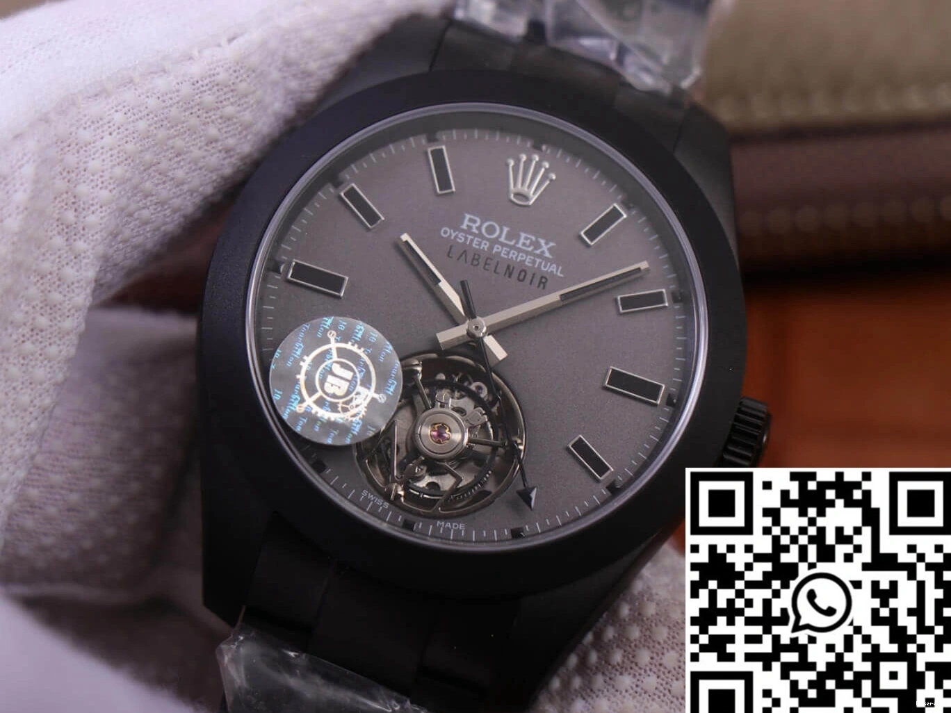 Base 1191 Factory JB Design Replica LNT01HS-001 Label watch Milgauss 116400 Black Durable case Rolex Noir 0822